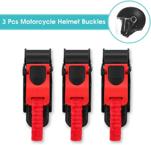 Miniatura 4 de Yosoo Health Gear Hebilla para casco de liberación rápida, 3 piezas de correa para casco de motocicleta, hebilla de liberación rápida, desconexión