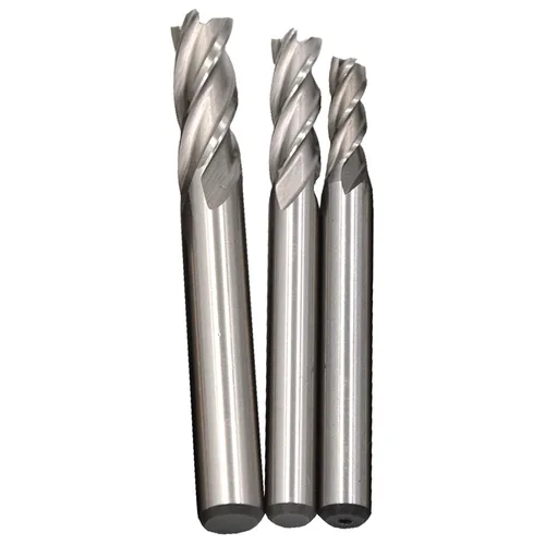 Miniatura 23 de Wokesi Ø5/16''×5/16''SHANK×3-1/2''OAL, extra largo, 4flauta, acero de alta velocidad, pulido completo, cortador de fresado de extremo cuadrado
