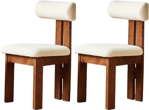 Miniatura 12 de Sillas de comedor modernas tapizadas, sillas de cocina con marco de madera maciza, silla de sala de estar, cómodo soporte de respaldo alto para sala