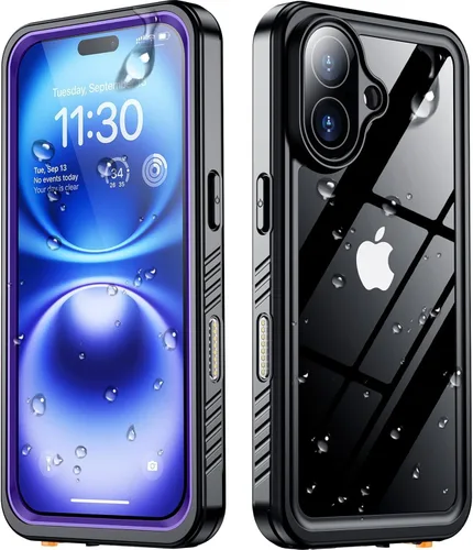 Miniatura 23 de SPIDERCASE Solo diseñada para el iPhone 13 Pro Max, funda impermeable, lente incorporada y protector de pantalla, protección completa de alta