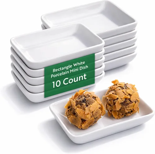 Miniatura 13 de Restaurantware -Cuencos para salsa de inmersión de 2 onzas, 10 platos de salsa en forma de canoa - aptos para microondas, aptos para horno, platos