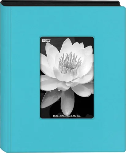 Pioneer - Álbum de fotos con minimarco (24 unidades), Verde agua, 4" x 6"