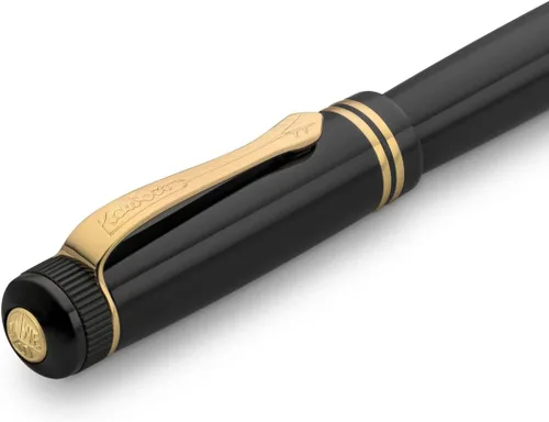 Miniatura 4 de Kaweco DIA2 - Bolígrafo de gel dorado I, incluye bolígrafo de 0.028 in, diseño clásico, con bola de cerámica, rodillo de gel acrílico nostálgico, Oro