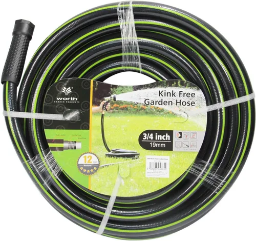 Miniatura 8 de Worth Leader - Manguera de jardín corta de 3/4 pulgadas x 4 pies, tubo de agua de goma de PVC resistente y ligero para agricultura, cuidado