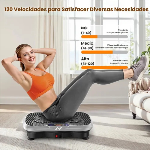 Miniatura 5 de AXV Vibration Plate Fitness Platform Exercise Machine Vibrating Shaking Full Body Shaker Workout Vibrate Stand Shake Board Sport for Weight Loss Fat