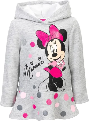 Miniatura 4 de Disney Minnie Mouse - Conjunto de sudadera de forro polar con capucha cruzada y leggings para bebés y niños grandes (12 meses - 14-16)