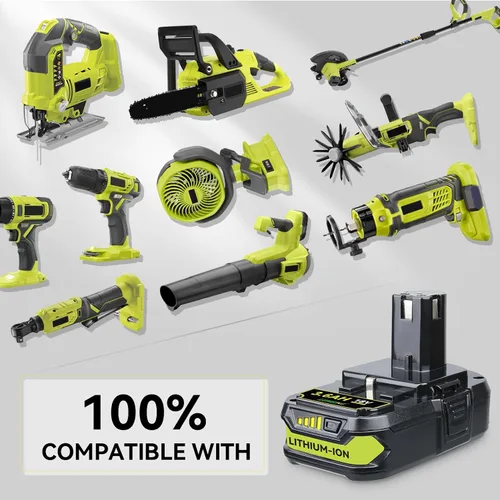 Miniatura 4 de P102 - Paquete de 2 baterías de repuesto de iones de litio de 18 V de 3.6 Ah para batería Ryobi de 18 V P102 P103 P104 P105 P107 P108 P190