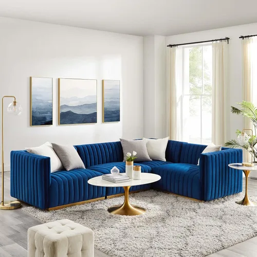 Miniatura 43 de Modway Conjure Seccional, Oro Negro