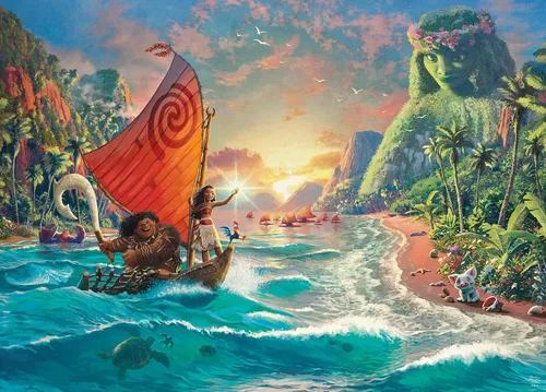 Miniatura 2 de Ceaco - Thomas Kinkade Disney Dreams - Moana - Rompecabezas de 1000 piezas