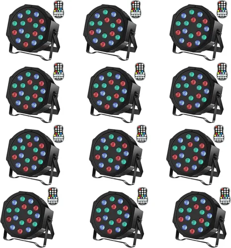 Miniatura 14 de U`King Luces LED Par de luces inalámbricas alimentadas por batería para eventos 18W RGB luz de iluminación de escenario recargable 20 horas por