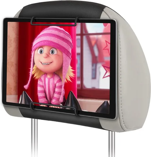 WONNIE Soporte mejorado para tablet para automóvil, soporte para reposacabezas de automóvil para asiento trasero, soporte de tableta de automóvil