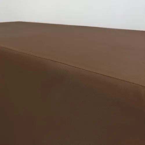 Miniatura 4 de YOUR CHAIR COVERS Mantel ajustable color marrón chocolate – Mantel rectangular de poliéster ajustable de 6 pies, mesa de buffet para interiores