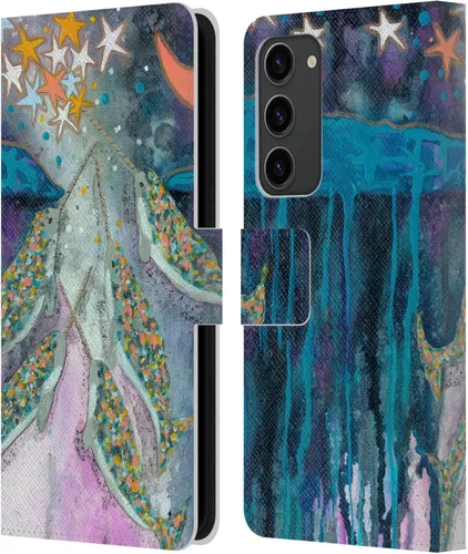 Miniatura 20 de Head Case Designs Officially Licensed Wyanne Blue Watercolour Bear Animals 2 Leather Wallet Case Compatible with Samsung Galaxy S23+ 5G