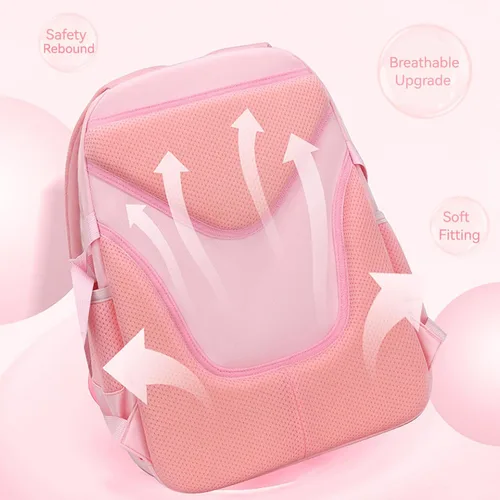 Miniatura 4 de KEBEIXUAN Mochilas para niñas con bonito colgante Kawaii School Bag, A-Rosa, Lindo