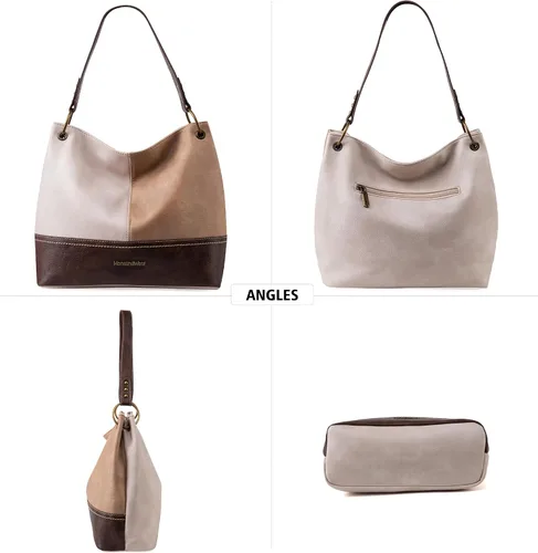 Miniatura 3 de Montana West Monederos para mujer, bolsos de hombro Hobo con cremallera