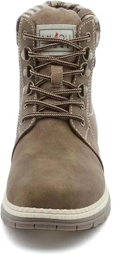 Miniatura 2 de ANJOUFEMME Botas de trabajo para senderismo y nieve de invierno para mujer