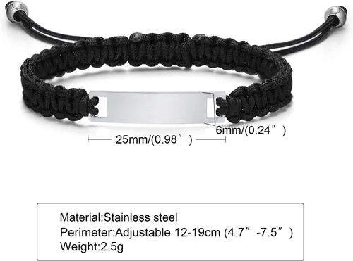 Miniatura 148 de Pulsera de barra para bebé: chapado en oro de 18 quilates, pulsera con placa de identificación personalizada para niños pequeños de mamá, nombre