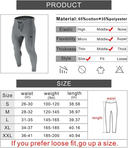 Miniatura 7 de Brokig - Pantalones deportivos con cremallera para hombre pantalones casuales para entrenamiento y gimnasia cómodos pantalones de chándal ajustados