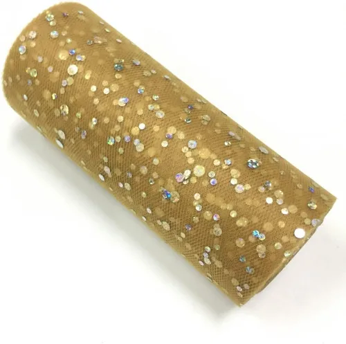 Miniatura 42 de Rollo de tul con lentejuelas con purpurina, decoración de boda, suministros de organza para fiestas de cumpleaños, carrete de tela, vestido tutú