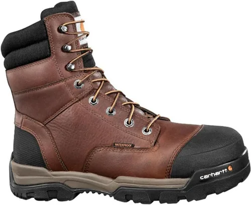 Miniatura 2 de Carhartt Botas industriales Cme8355 con punta compuesta impermeable de 8 pulgadas para hombre, Marrón