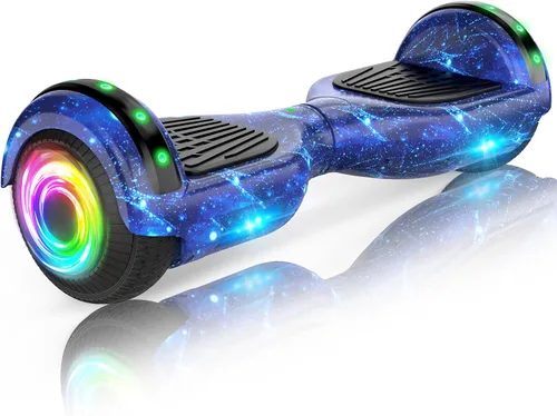 Miniatura 9 de SISIGAD Scooters for Kids Ages 7-12, with Built-in Bluetooth Speaker and 6.5" Colorful Lights Wheels, Safety Certified Self Balancing Scooter H4-rosa