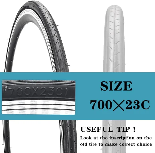 Miniatura 2 de Paquete de 1 o 2 neumáticos para bicicleta de carretera 700X23C/25C/28C/35C con o sin 2 tubos internos, válvula Presta y 2 palancas para neumáticos