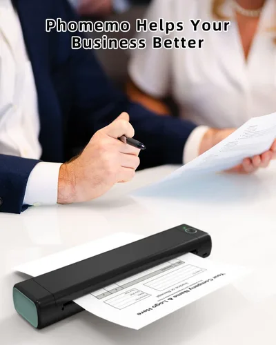 Miniatura 6 de Phomemo Impresora portátil - Impresora portátil inalámbrica para viajes, compatible con iOS y Android y laptop, mini impresora móvil Bluetooth