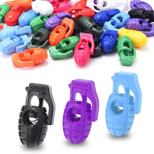 Miniatura 8 de CooBigo Plastic Cord Locks for Paracord Drawstring Clip, Spring Toggle Cord Stopper Sweatpant Hat Gloves Hoodie String Lock