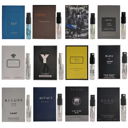 Muestras de colonia para hombre, fragancia de diseñador, set de muestras de perfume, las marcas de diseñador más populares, colección de frascos de