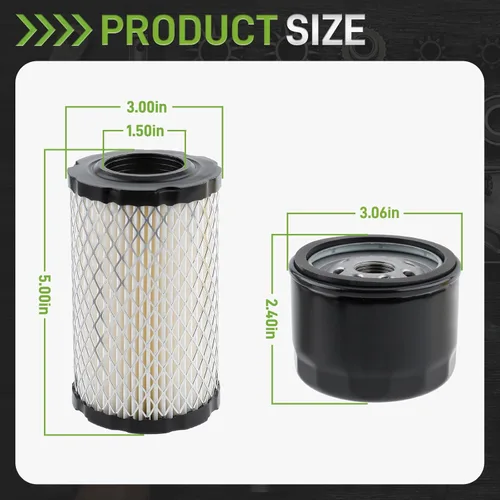 Miniatura 2 de Filtro de aceite Filtro de aire Kit de afinación para John Deer Z345 Z345R Z345M Z235 Z355R Z335E E120 LT150 para 31L777 31M977 31Q777