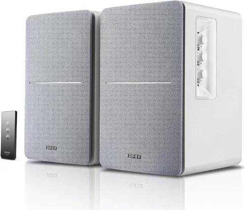 Edifier R1280T Altavoces alimentados para estantería - Altavoz de monitor de estudio de campo cercano activo 2.0 - Carcasa blanca - 42 vatios RMS