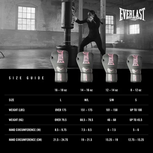 Miniatura 6 de Everlast Guantes de boxeo Elite 2 Gris/rosado