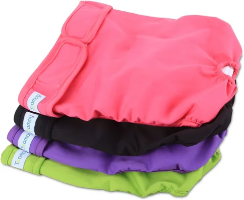 Miniatura 13 de Teamoy – Pañales lavables para perros hembras, reutilizables, súper absorbentes y cómodos Flamingo+ Cloud+ Verde+ Rosa (4 piezas)