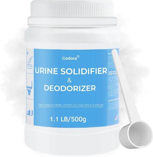 ECO-Friendly Poo Urine Gel Powder with Spoon, Fast-Absorbing Camping Toilet Chemicals, Rapidly Biodegradable Eco Gel for Portable Toilet, for