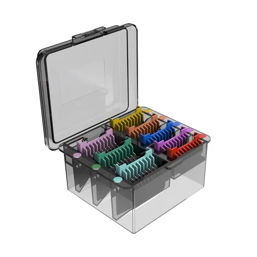 Juego de peine guía de clip de acero inoxidable para cortapelos 5 en 1 con cuchilla desmontable para mascotas, perros y gatos (no compatible con