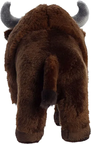 Miniatura 5 de Aurora® Animal de peluche de bisonte Eco Nation™ de fabricación responsable, ideal para aventuras de juego, perfecto para cumpleaños o simplemente