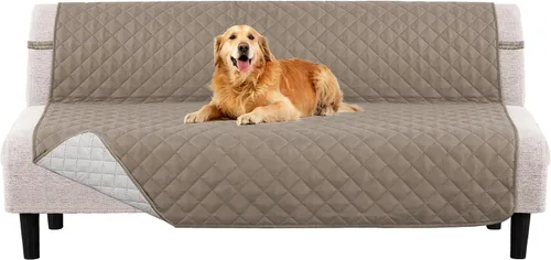 Miniatura 20 de PrinceDeco Funda de sofá para perros, lavable y reversible, apta para mascotas, resistente al agua, protector de muebles con correas elásticas