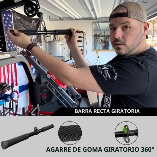 Miniatura 3 de QPARVERS juego de accesorios para máquina de cable, accesorios de jalón LAT, accesorios de máquina de pesas para gimnasio en casa Negro-4.0