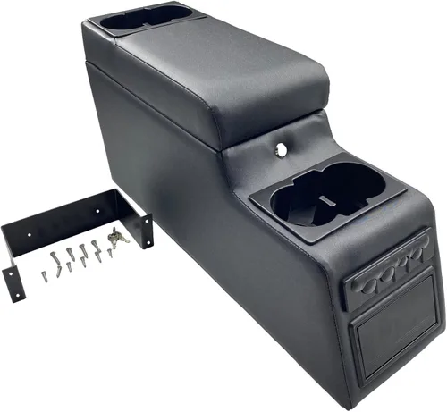 31515 Consola central de bloqueo de lujo color negro mezclilla para Jeep CJ-5 1976-1983, CJ-7 1976-1986, Wrangler YJ 1987-1995