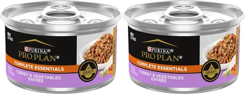 Miniatura 10 de Purina Pro Plan Gravy, alimento húmedo para gatos con alto contenido de proteínas, esenciales completos con pavo y verduras - (Paquete de 24) 3 oz.