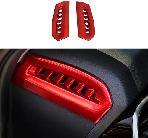 Miniatura 9 de Panel de control de la manija de cambio, 1 unidad, decoración interior del automóvil, accesorios para interiores de automóviles, accesorios para Rojo