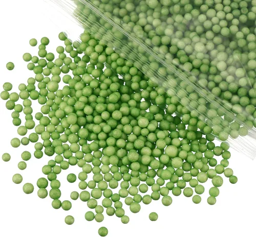 Miniatura 4 de uxcell Paquete de 4 bolas redondas de espuma de poliestireno verde de 0.1 pulgadas para las artes, manualidades, decoraciones de fiesta, rellenos