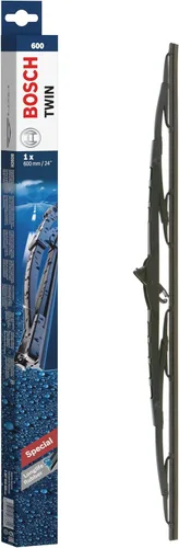 Miniatura 8 de Bosch 3397018966 - Escobilla de limpiaparabrisas de repuesto para camión gemelo; 24 pulgadas, individual