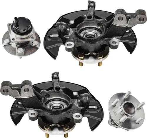 Miniatura 126 de Detroit Axle - Kit de nudillos de dirección delantera izquierda para Ford Edge Lincoln MKX 07-10, cojinete de rueda del lado del conductor, nudillo