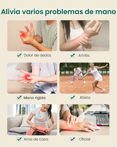 Miniatura 7 de Snailax Masajeador de Manos con Calor y Compresión, Vibración, Masajeador de Manos Inalámbrico para Artritis, Túnel Carpiano, Regalos para Mujeres