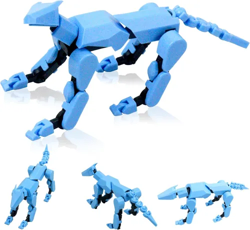 Miniatura 7 de Conjunto de Figura de Acción Titan13 (Ensamblaje Completado), Figura de Acción de Perro Robot Impresa en 3D, Perros Robot de Múltiples Negro
