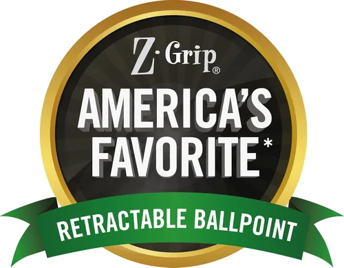Miniatura 6 de Zebra Pen Z-Grip - Bolígrafo retráctil, tinta de flujo suave, punta fina, 0.028 in, suministros escolares y de oficina, ideal para tomar notas, uso