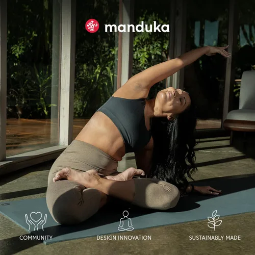 Miniatura 8 de Manduka PRO - Tapete de yoga premium de 0.236 pulgadas de grosor, respetuoso con el medio ambiente, agarre de alto rendimiento, acolchado, Negro