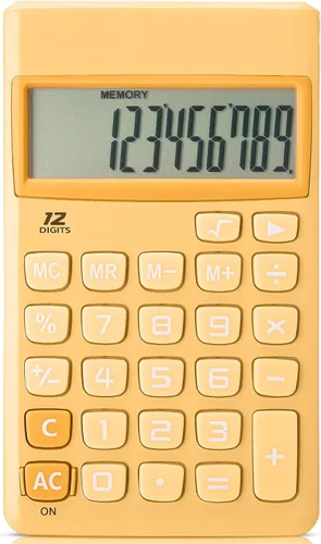 Miniatura 12 de Mr. Pen - Calculadora solar de función estándar, 12 dígitos, rosa claro, tamaño de bolsillo