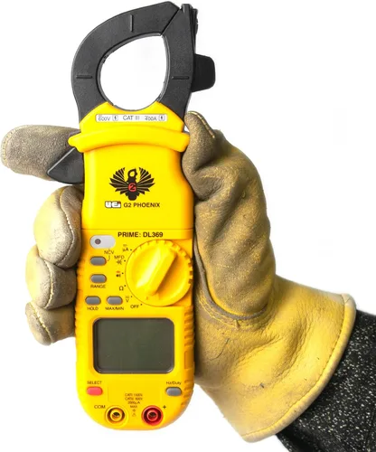 Miniatura 3 de UEi DL369 - Pinza amperimétrica digital HVAC de rango automático de 4000 conteos, voltímetro de CA, amperímetro de CA, mide corriente de CA, voltaje
